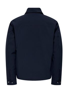 Umhang Only and Sons David gestepptes Marineblau für Herren.