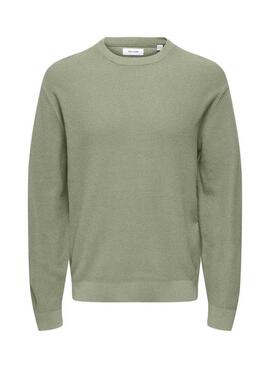 Pullover Only and Sons Tony in Grün für Herren