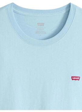 Original Levi's T-Shirt in Himmelblau für Herren.
