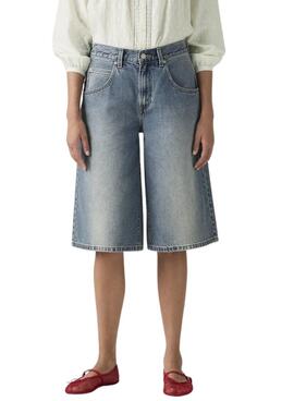 Levis Super Baggy Jort Denim Shorts für Damen
