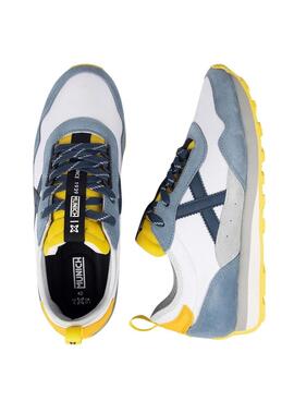 Turnschuhe München UM 91 weiß und blau für Herren