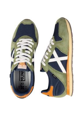 Turnschuhe Munich Massana Classic in Grün und Marine für Herren.