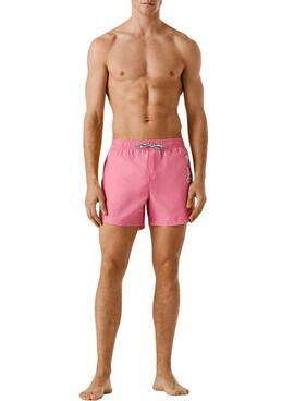 Badeshorts Pepe Jeans Logo rosa für Herren
