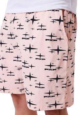 Badeshorts Project x Paris Starfield rosa bedruckt für Herren