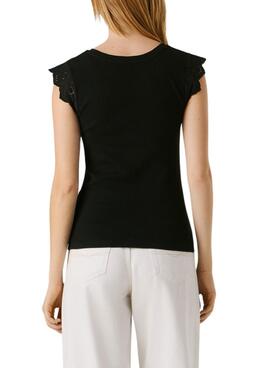 T-Shirt Pepe Jeans Mireya Schwarz für Damen