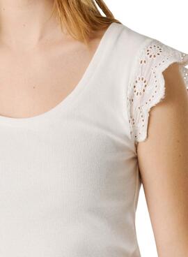 T-shirt Pepe Jeans Mireya weiß für Damen