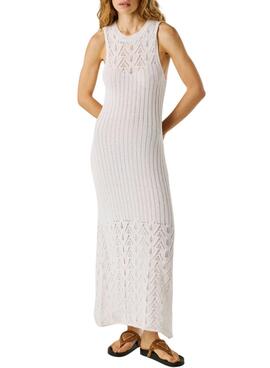 Kleid Pepe Jeans Kenia weiß für Damen