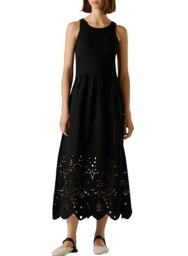 Schwarzes Pepe Jeans Naomi-Kleid für Damen.