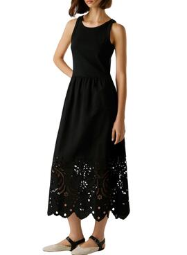 Schwarzes Pepe Jeans Naomi-Kleid für Damen.