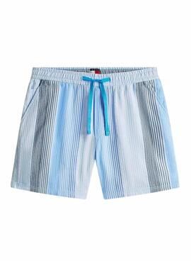 Bermudas Tommy Jeans Stripe in Blau für Herren.