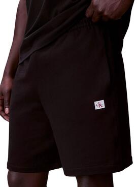 Bermudas Calvin Klein Jeans Abzeichen Schwarz für Herren