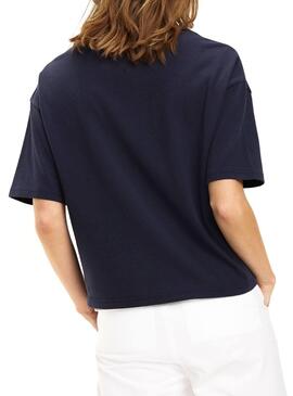 T-Shirt Tommy Jeans Badge Navy Für Damen