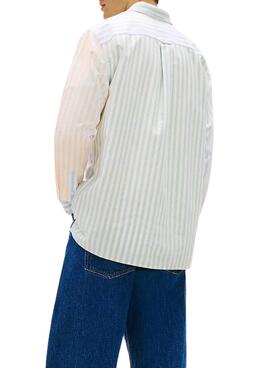 Tommy Jeans Fun Stripe Mehrfarbige Herrenhemd.