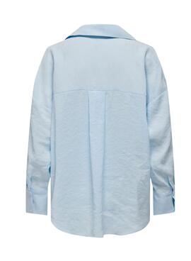 Hemd Only Zazima in Blau für Damen