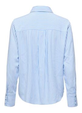 Bluse Only Berit in Blau und Weiß für Damen