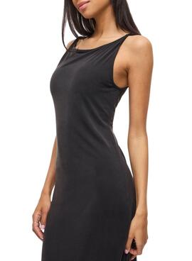 Schwarzes Vila Modala Kleid für Damen.