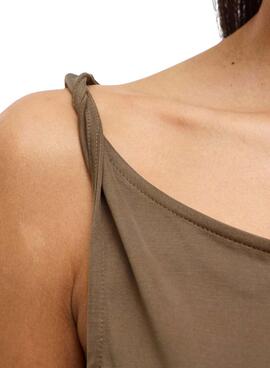 Kleid Vila Vimodala Midi Braun für Frauen