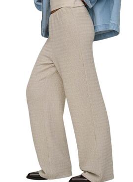 Hose Only Ilse Struktur beige für Damen