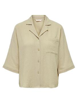 Bluse Only Thyra beige für Damen