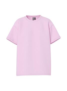 T-shirt Pieces Alfi Positive in Rosa für Frauen