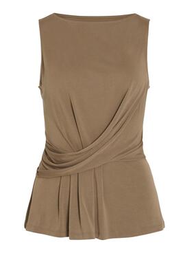 Top Vila Modala in Braun für Damen