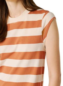 Kleid Pepe Jeans Lila, Beige und Orange für Damen