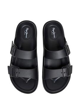 Sandalen Pepe Jeans Ocean Brand Schwarz für Herren