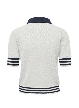 Polo Only sonnig weiß und marineblau für Damen