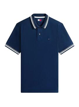 Polo Tommy Jeans Tipped marine für Herren.