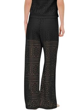 Schwarze Only Llian Lace Damen-Hose