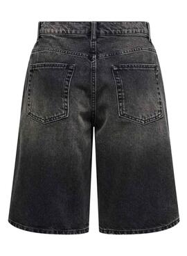 Schwarze Only Mate Jeans-Bermudas für Damen