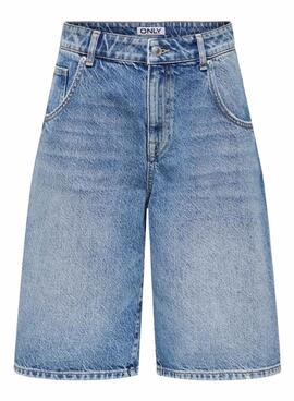 Bermuda-Jeans Only Mate in Blau für Damen.