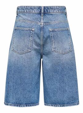 Bermuda-Jeans Only Mate in Blau für Damen.