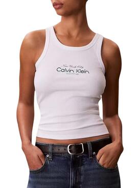 T-Shirt Calvin Klein Jeans Contour weiß für Damen