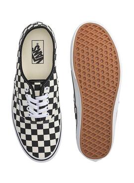 Turnschuhe Vans Authentic Check schwarz und weiß für Herren