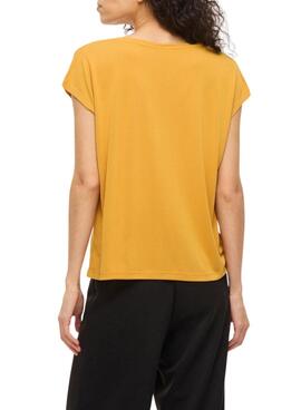 T-Shirt Vila Vimodala Senf für Damen.