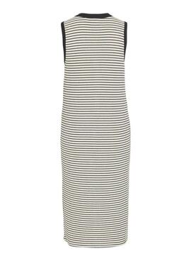 Kleid Vila Vijolie Streifen schwarz-weiß für Damen