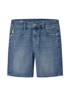 Kurze Hose Pepe Jeans Cashed in mittelblau für Jungen.
