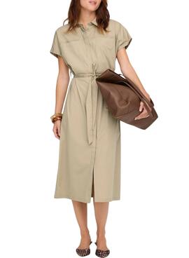 Kleid Only Tanny in Beige für Damen