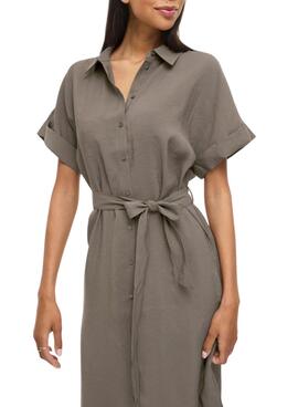 Kleid Vila Vihula in Grün für Damen.