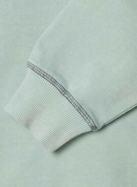 Sudadera Pepe Jeans Preston in mintgrün für Jungen.
