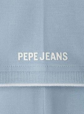 Polo Pepe Jeans Hayden Himmelblau für Jungen.