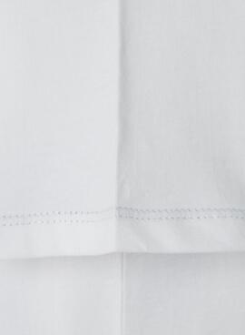 T-shirt Pepe Jeans Beckett white logo für Jungen.