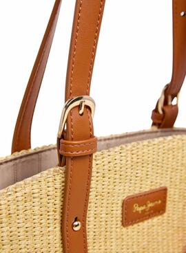 Handtasche Pepe Jeans Trudy in Beige für Damen.