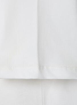 T-Shirt Pepe Jeans Joshua Logo in gebrochenem Weiß für Jungen