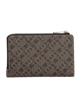 Brieftasche Tommy Hilfiger Monoplay Icon braun für Damen