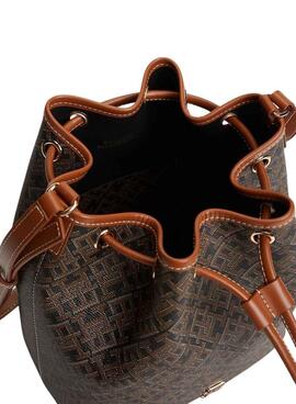 Handtasche Tommy Hilfiger Monoplay Bucket braun für Damen