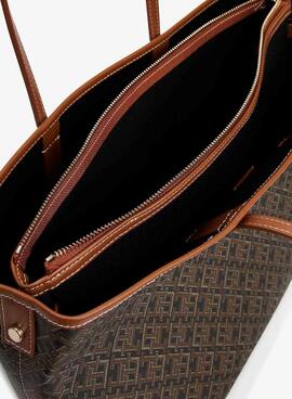 Handtasche Tommy Hilfiger Monoplay Tote Braun für Damen