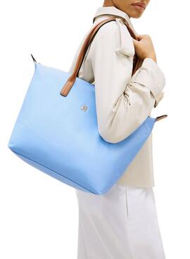 Handtasche Tommy Hilfiger Popette blau für Damen