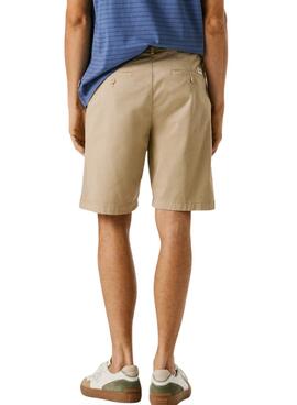 Kurze Hose Pepe Jeans chino beige für Herren